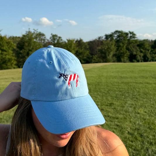 American Flag Horse Hat