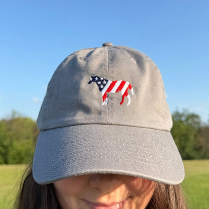 American Flag Horse Hat