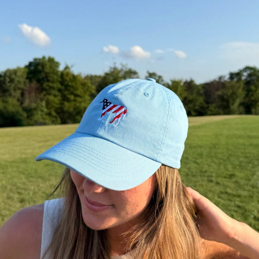 American Flag Horse Hat